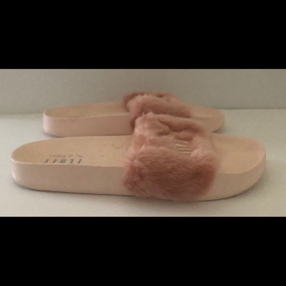 Puma X Fenty Fluffy Slides Pink 7.5 - Picture 7 of 9